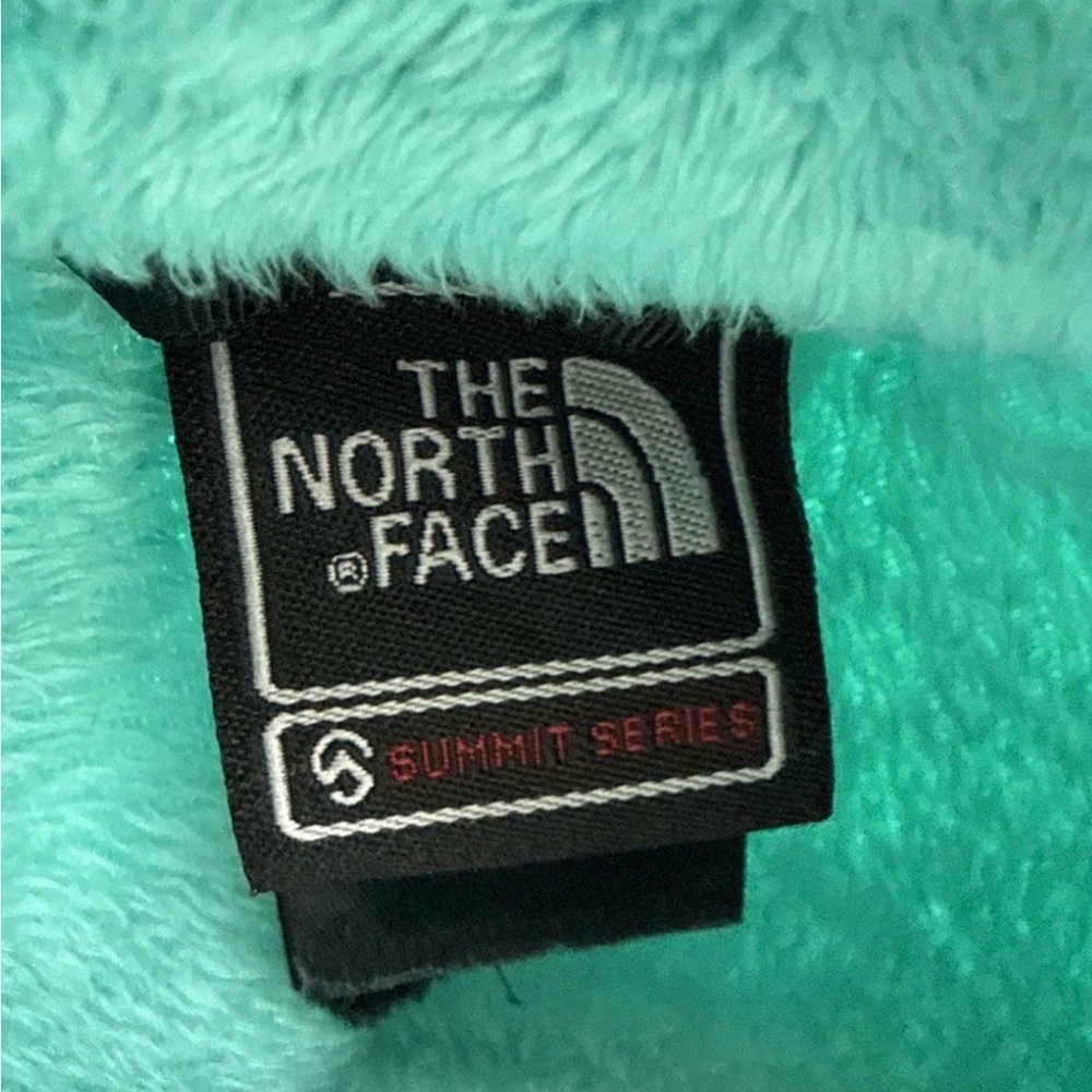 The North Face Women’s Osito Fleece Jacket Small Teal Full Zip Cozy Plush - Picture 7 of 8